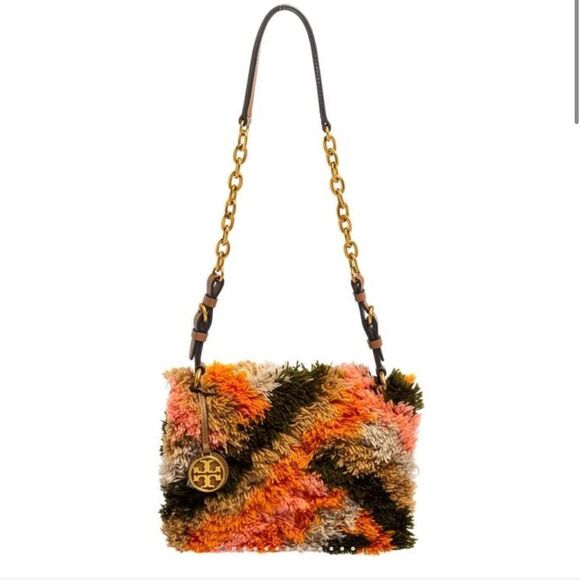 Tory Burch Sadie Rug Shoulder Bag - Picture 1 of 11